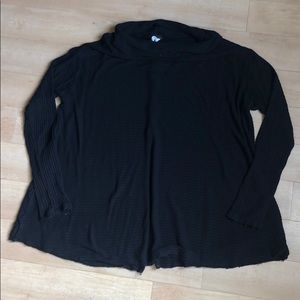 Free people lover rib split back pullover